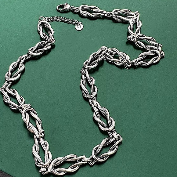 Punk Vintage Sterling Silver Necklace - Picture 4 of 4